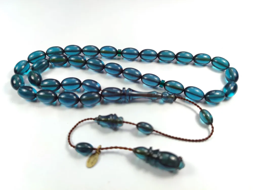 Junai̇d Hasan Usta İşi̇ İmzalı Sıkma Kehri̇bar küçük resim 4