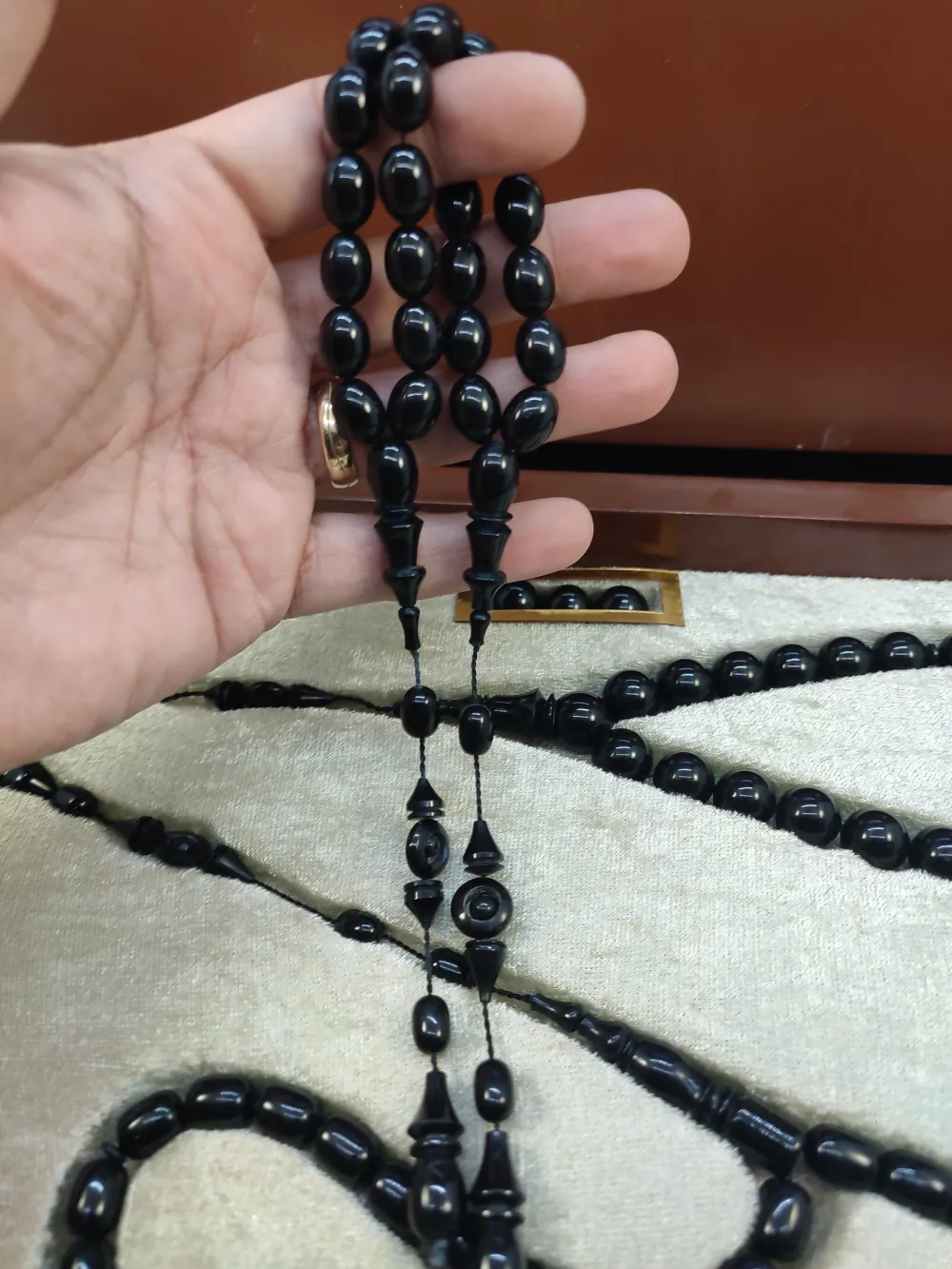 Abdullah Günay Usta Eseri̇ Cevi̇z Ağacı Gömme Kutulu 3'Lü Has Erzurum Oltu Seti̇ küçük resim 5