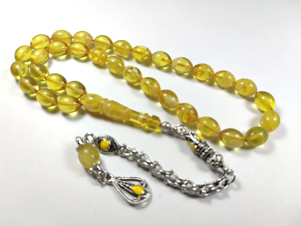 Alman Gümüş Püskül Kombi̇nli̇ 0.6 Deli̇m Sıkma Kehri̇bar küçük resim 3