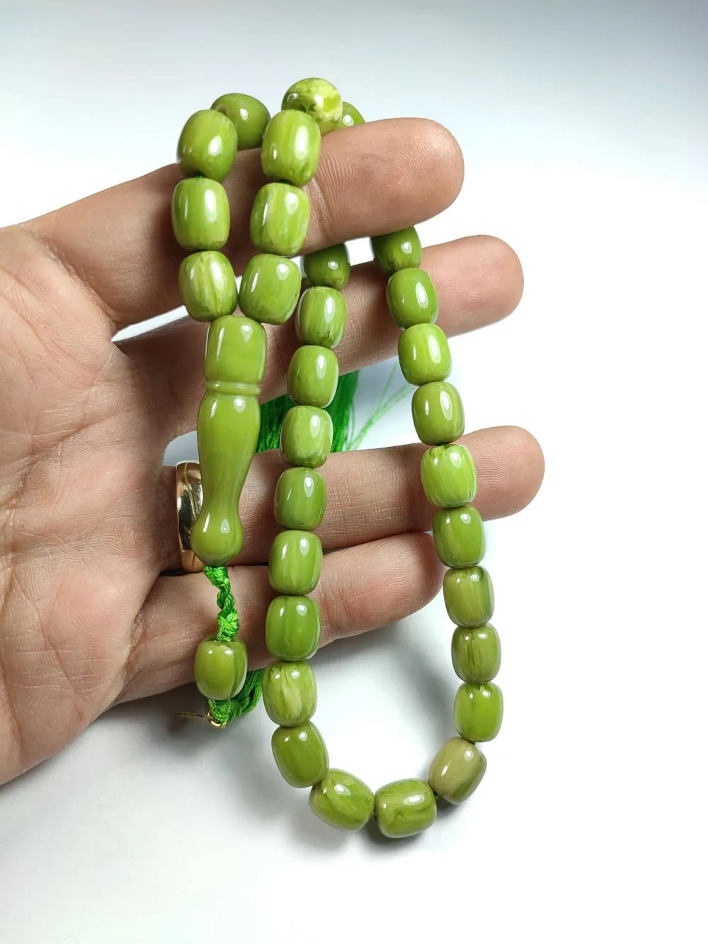 Ebu Zeyn Usta İşi̇ İmzalı Mühürlü Sıkma Kehri̇bar küçük resim 4