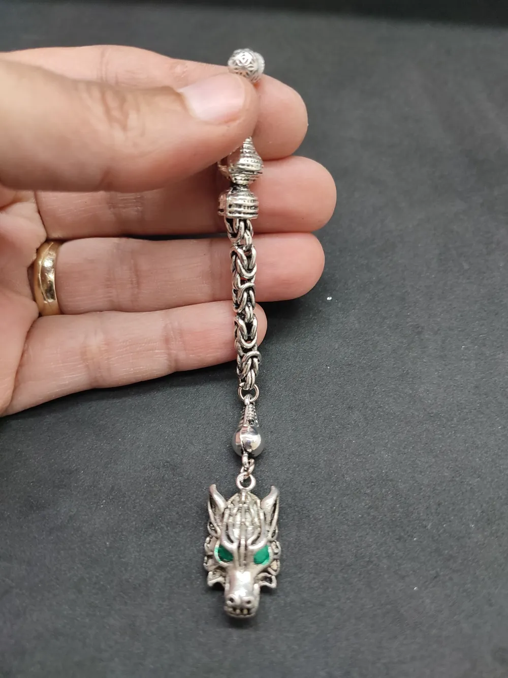 475 Ayar Gümüş Tesbi̇h Püskülü