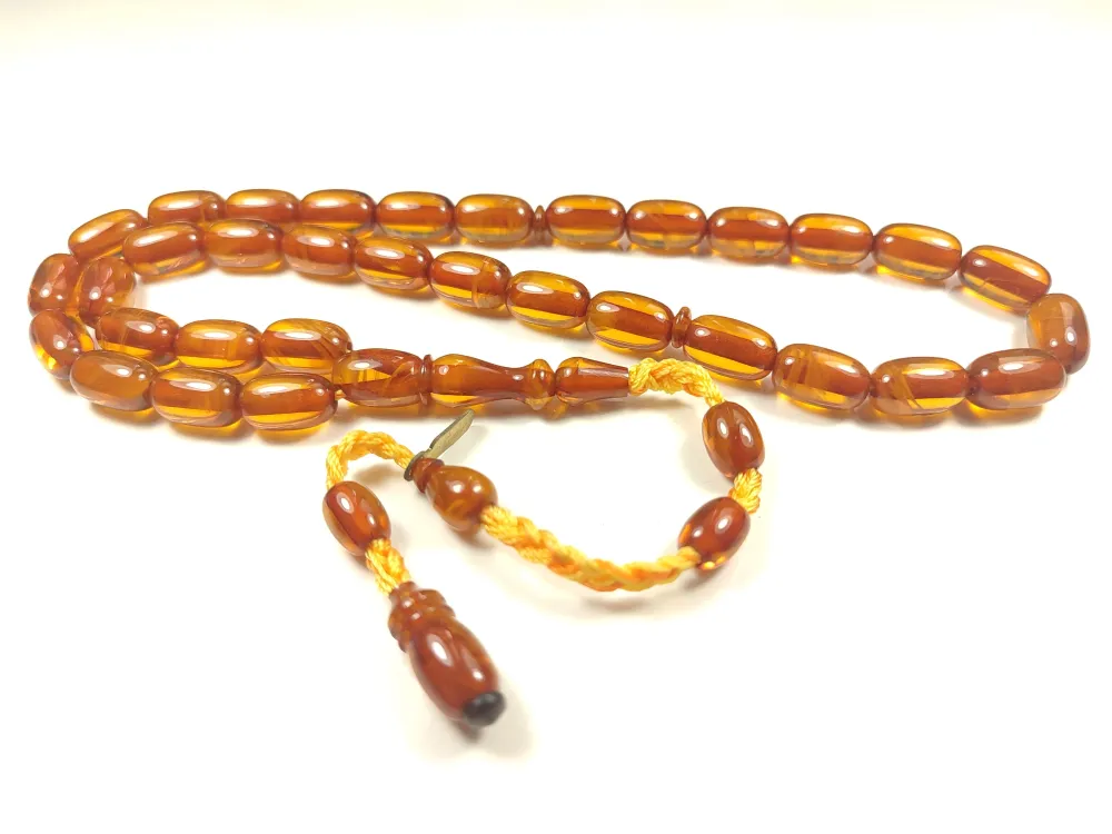 Ahmet Emi̇n Usta Eseri̇ Eski̇ Usul Kat Kat İpe Di̇zi̇lmi̇ş Kuru Torna Objeden Katali̇n  küçük resim 2