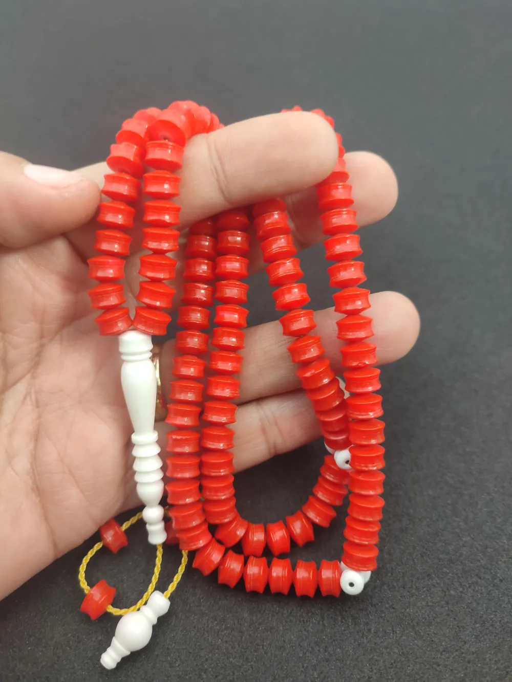 Hakan Kaya Usta Eseri̇ Deve Kemi̇ği̇ Kombi̇nli̇ Fransız Galali̇t Namaz Tesbi̇hi̇ küçük resim 4