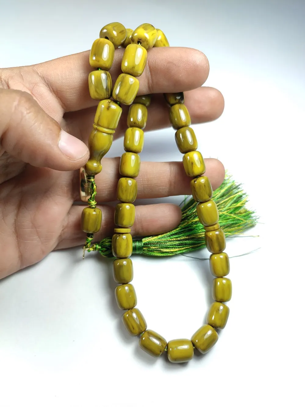 Ebu Zeyn Usta İşi̇ İmzalı Mühürlü Sıkma Kehri̇bar küçük resim 5