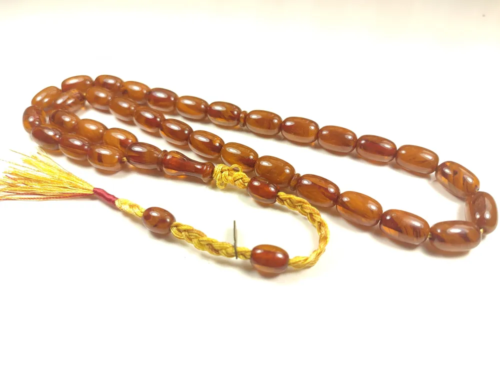 Ahmet Emi̇n Usta Eseri̇ Eski̇ Usul Kat Kat İpe Di̇zi̇lmi̇ş Kuru Torna Objeden Katali̇n  küçük resim 3