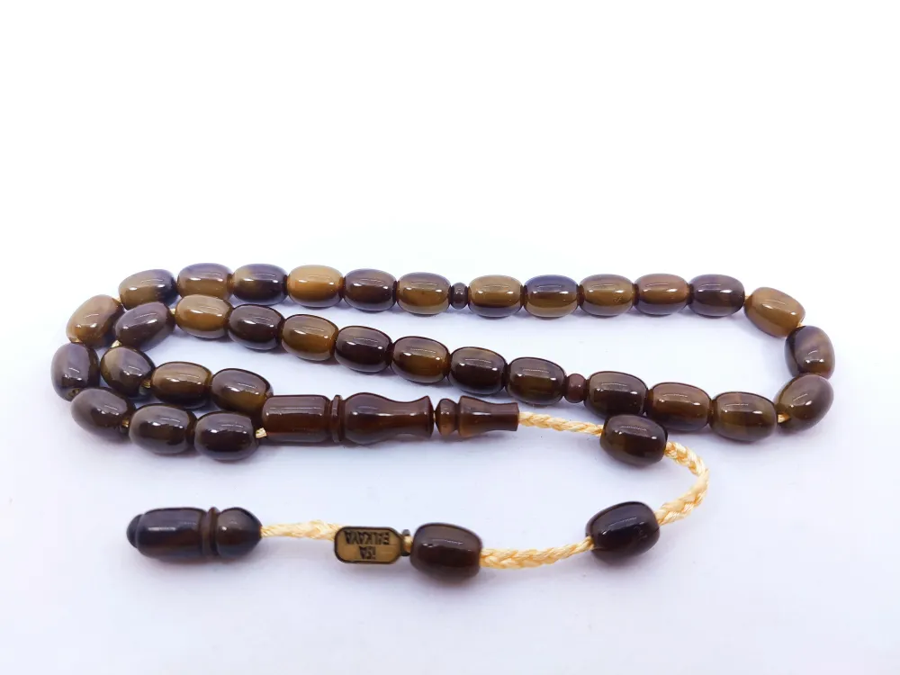 İsa Balkaya Eseri̇ Koni̇k Deli̇m(Eski̇ Usul) 12 Kat İpe Di̇zi̇li̇ Eski̇ Sıkma Kehri̇bar küçük resim 3