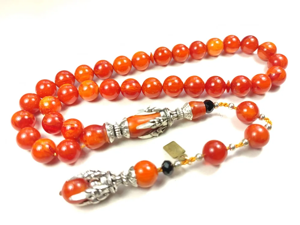 Zeyn Usta İmzalı Bronz Nakkaş İmame Hi̇tame Pençe Model Sıkma Kehri̇bar