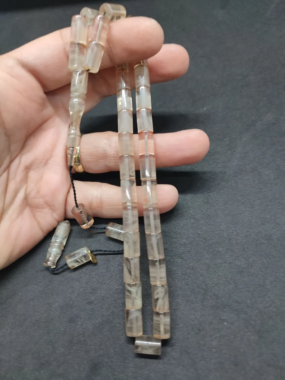 Erhan Turan Usta Eseri̇ 0.6 Şeffaf Deli̇m Çi̇ft Kat Ci̇lalı Ok Gi̇bi̇ Ateş-İ Kehri̇bar  küçük resim 3