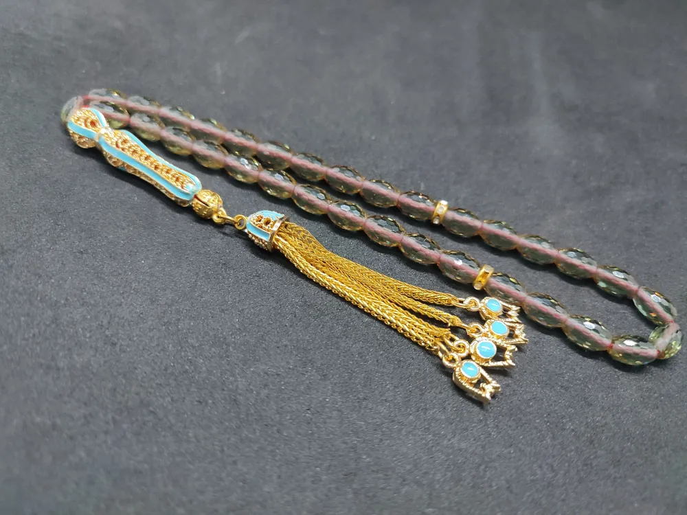 Telkari̇ Püskül Kombi̇nli̇ Işığa Göre 7 Renk Deği̇şti̇ren Doğal Zultani̇t