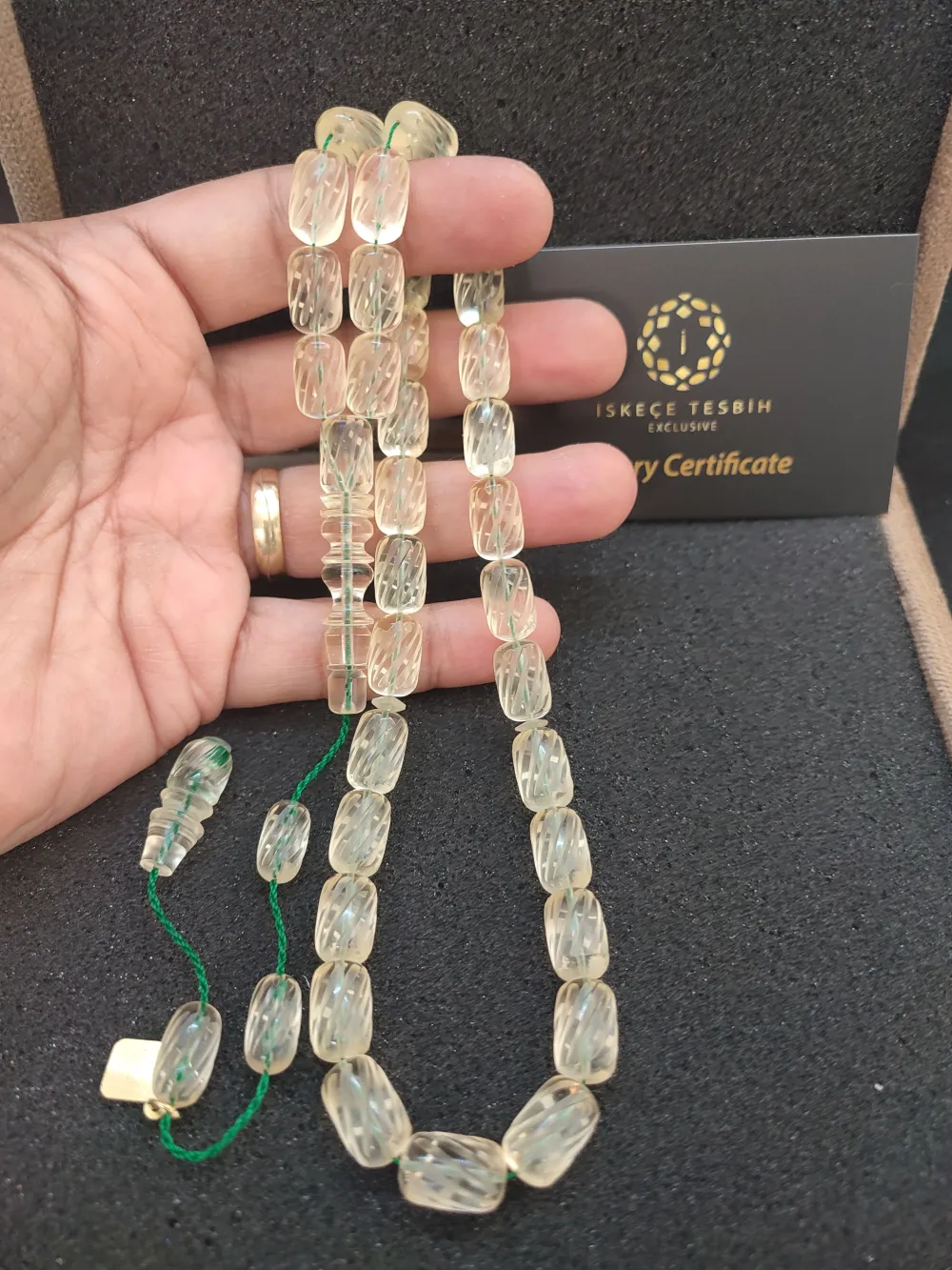 İskeçeli̇ Cemi̇l Usta Eseri̇ Vıp Kutulu 30.75 Gr. Kalem Oyma Ukrayna Damla Kaya küçük resim 4