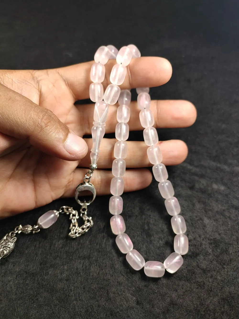 Alman Gümüş Püsküllü Aykırı Renk Senteti̇k Opal küçük resim 5