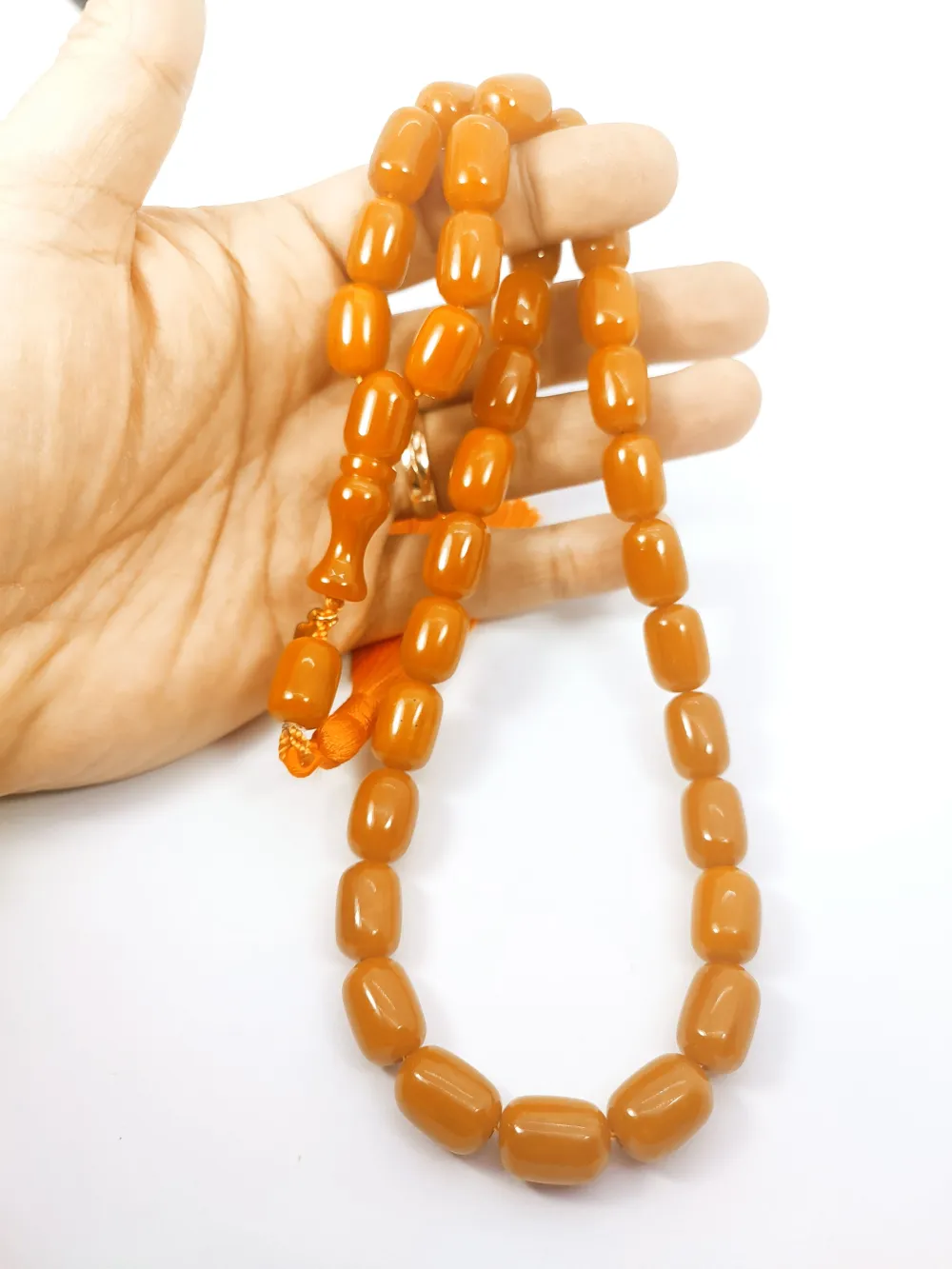 Ebu Zeyn Usta Eseri̇ İmzalı İri̇ Boy Sıkma Kehri̇bar küçük resim 4