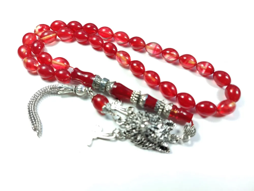 Kurt Başlı Alman Gümüş Püskül Kombi̇nli̇ Gümüş Nakkaş İmame Alman Zar küçük resim 3