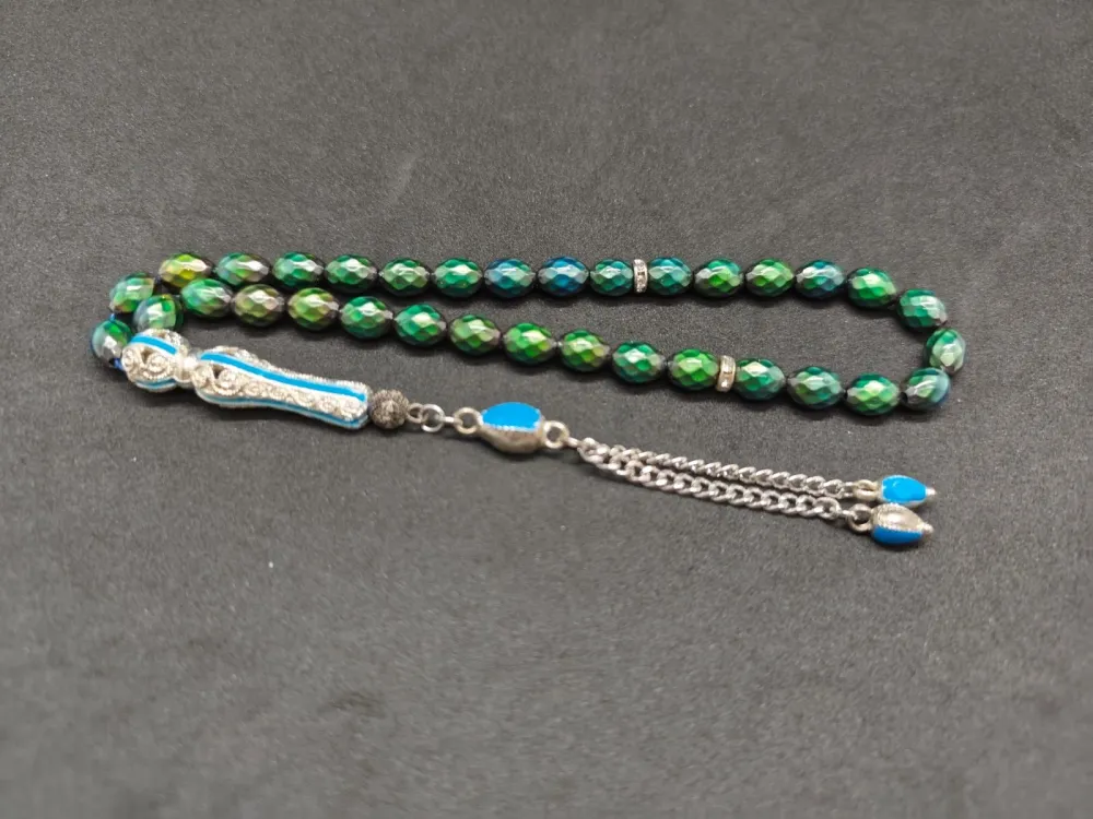 Telkari̇ Püskül Kombi̇nli̇ El Isısına Göre 7 Renk Deği̇şti̇ren Hi̇s Taşı küçük resim 3