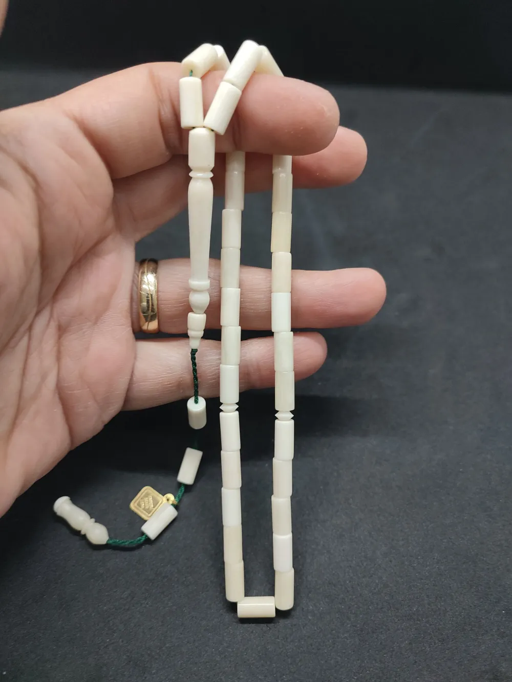 İskeçeli̇ Cemi̇l Usta Eseri̇ Sülün İmame El Boy  Naturel Bali̇na Kemi̇ği̇ küçük resim 2