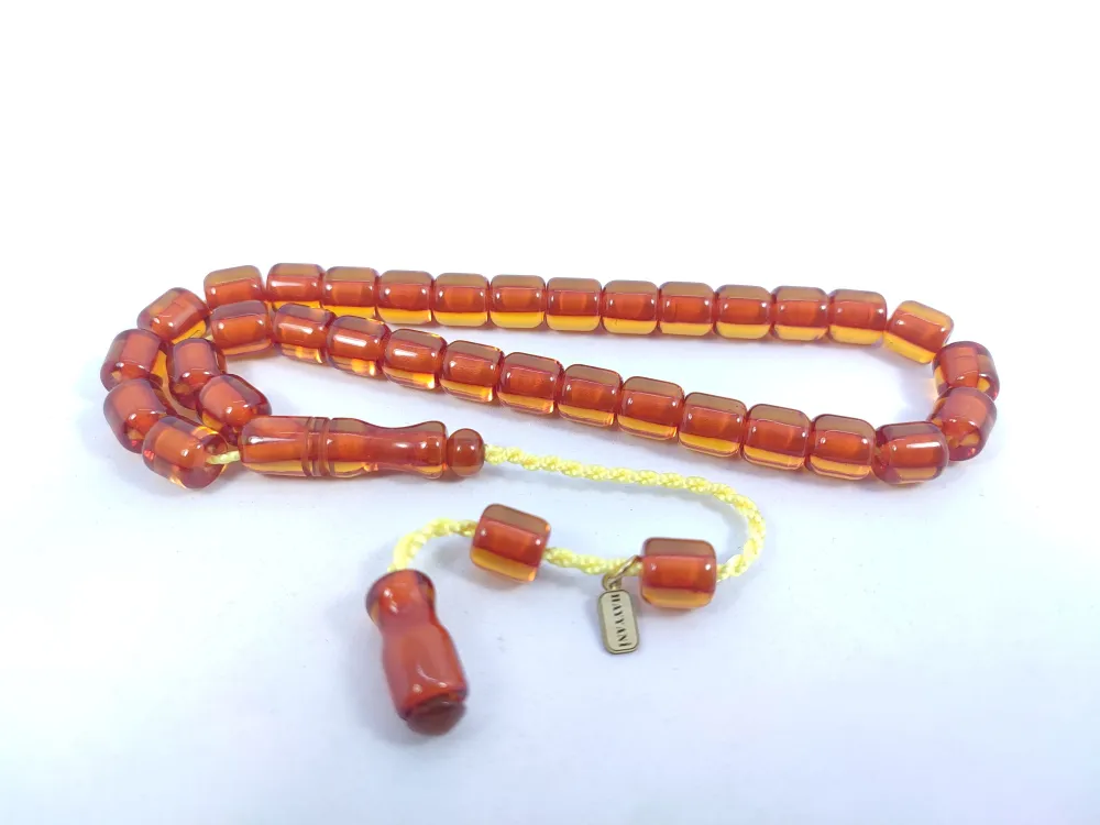 Hayyani̇ Usta Eseri̇ İmzalı El Boy Alman Faturan Sıkma Kehri̇bar küçük resim 3