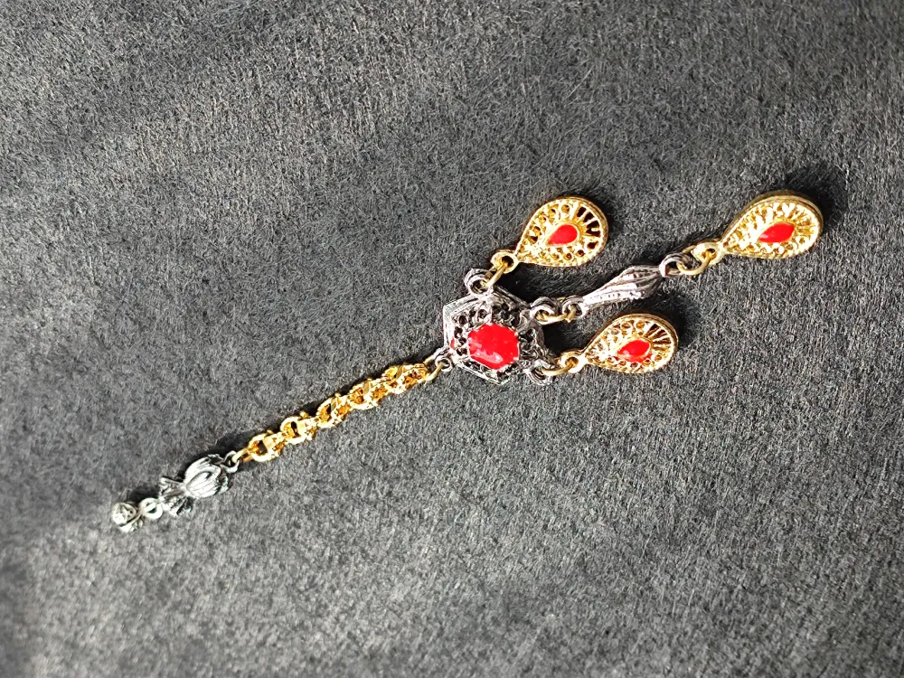 Usta İşçi̇li̇kli̇ Gümüş Kaplama Tesbi̇h Püskülü küçük resim 3