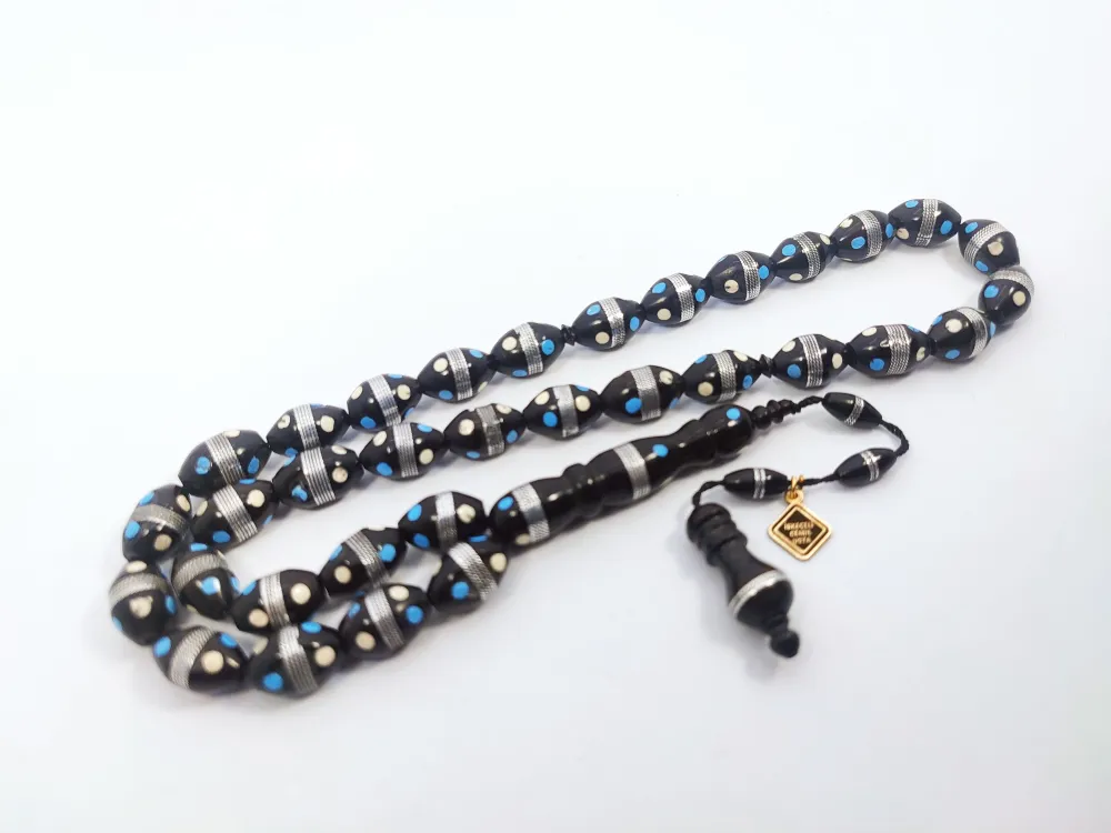 İskeçeli̇ Cemi̇l Usta Eseri̇ 925 Ayar Gümüş Sarmal Fi̇ruze Kombi̇nli̇ Kuka küçük resim 2