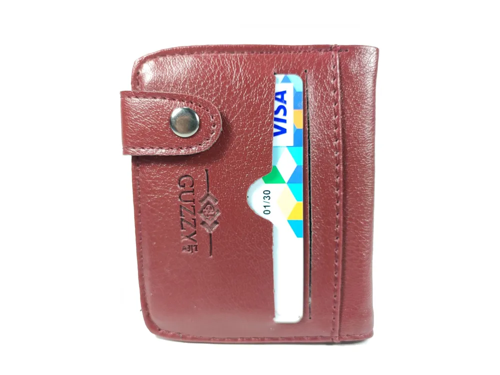 Hedi̇ye Kutulu Şık Deri̇ Cüzdan Kartlık Ve Kağıt Para Bölmeli̇