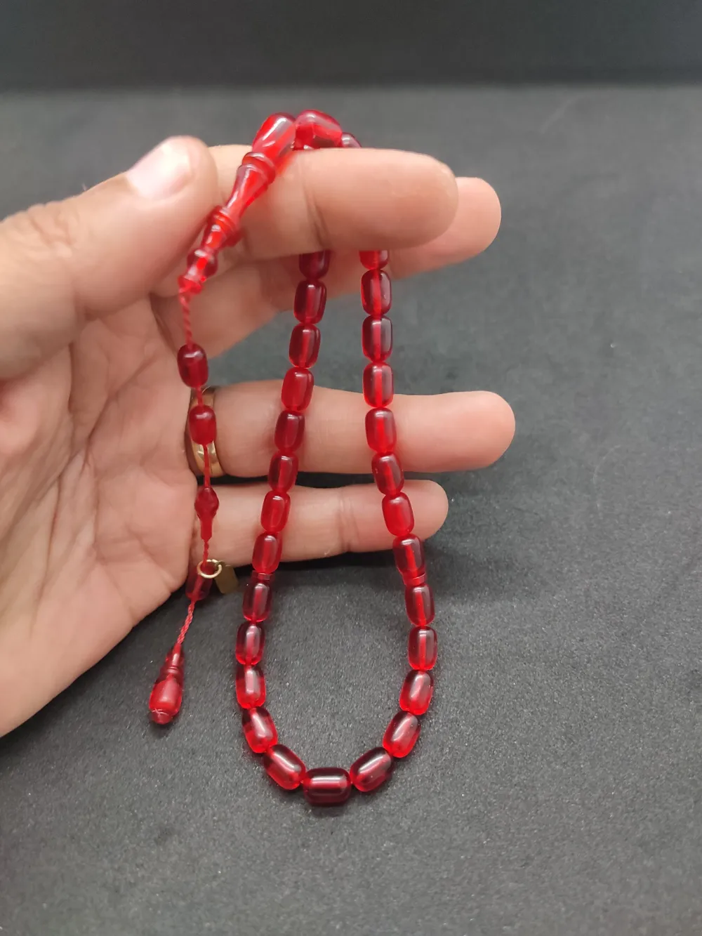 Furkan Gül Usta Eseri̇ El Boy İmame Halkalı Yemen Zar Kehri̇bar küçük resim 4