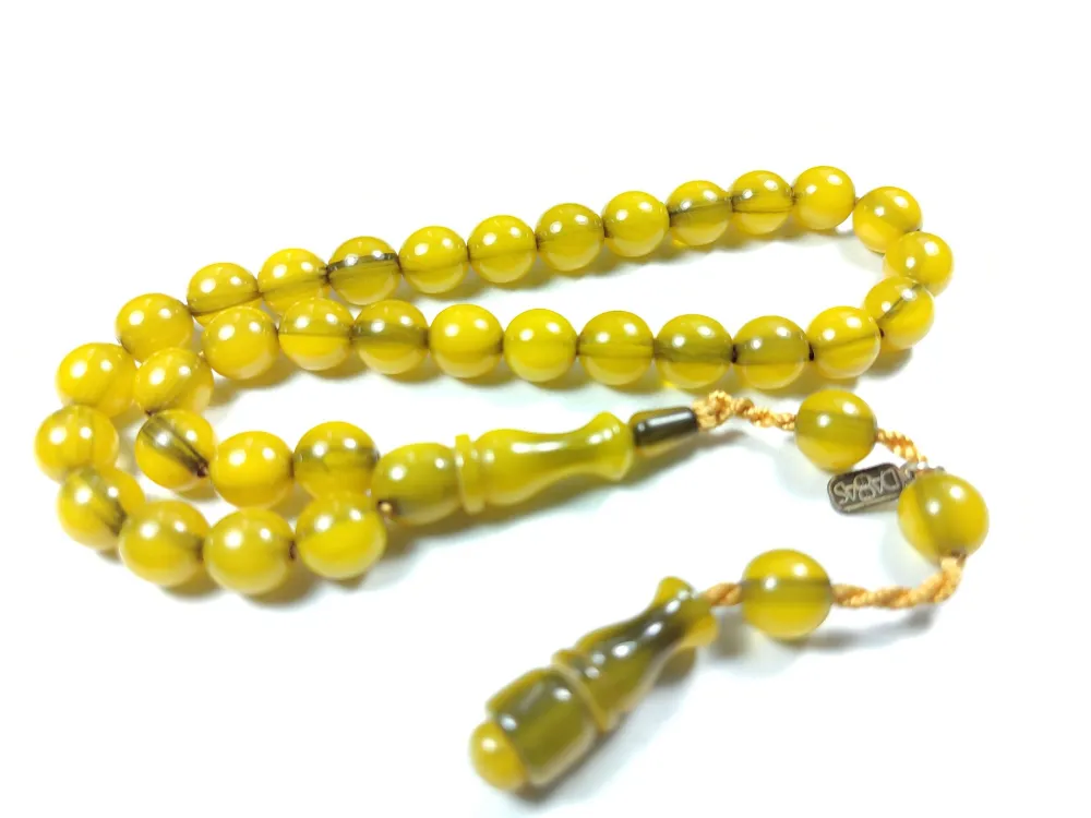 Dabbas Usta İşi̇ İmzalı (İmzası Gümüştür) Sıkma Kehri̇bar küçük resim 3