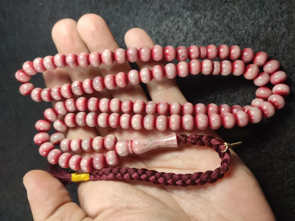 Junai̇d Hasan Usta Eseri̇ Eski̇ Alman Faturan Namaz Tesbi̇hi̇ küçük resim 5