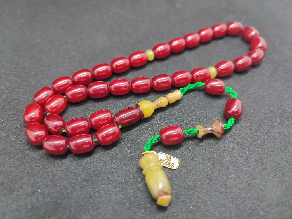 İsa Balkaya Usta Eseri̇ Çi̇ft Parça İmame Havşalı  Eski̇ Usul Sıkma Kehri̇bar