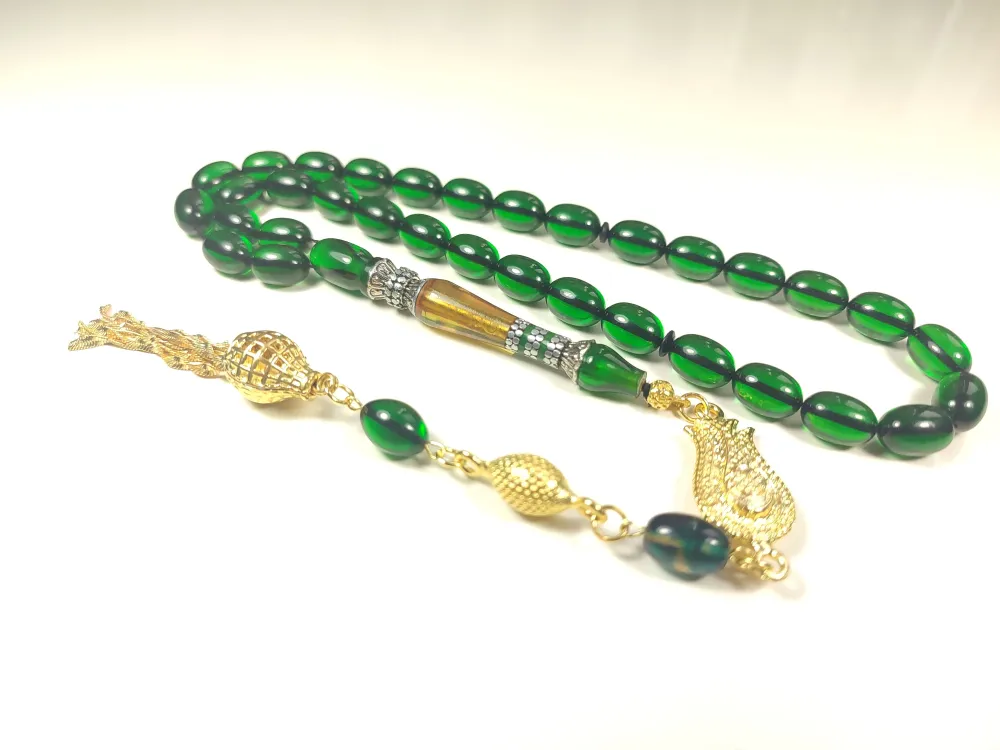 Şevket Alkan Usta Eseri̇ 925 Ayar Gümüş Nakkaş Alman Zar Kehri̇bar