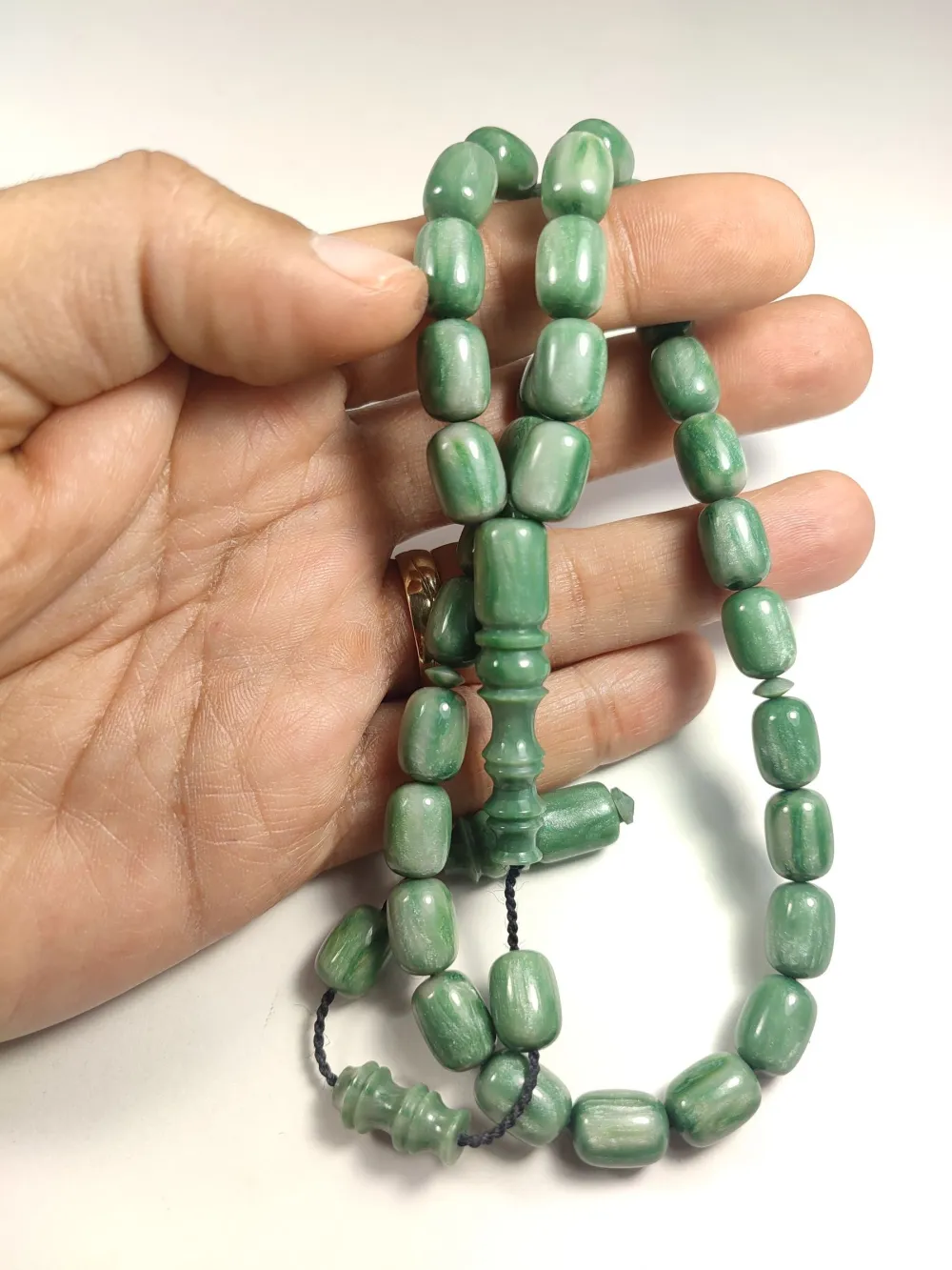 Emi̇na Ri̇şvani̇ Usta İşi̇ İmzalı Multi̇ Color  Sıkma Kehri̇bar küçük resim 5