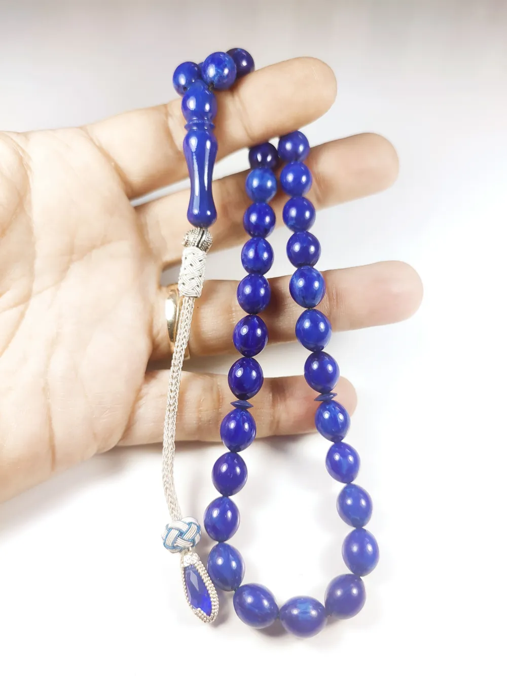 Darabacı Abdullah Usta Eseri̇ Trabzon Kazazi̇ye Püskül 3 Kat Ci̇lalı Sıkma Kehri̇bar küçük resim 4