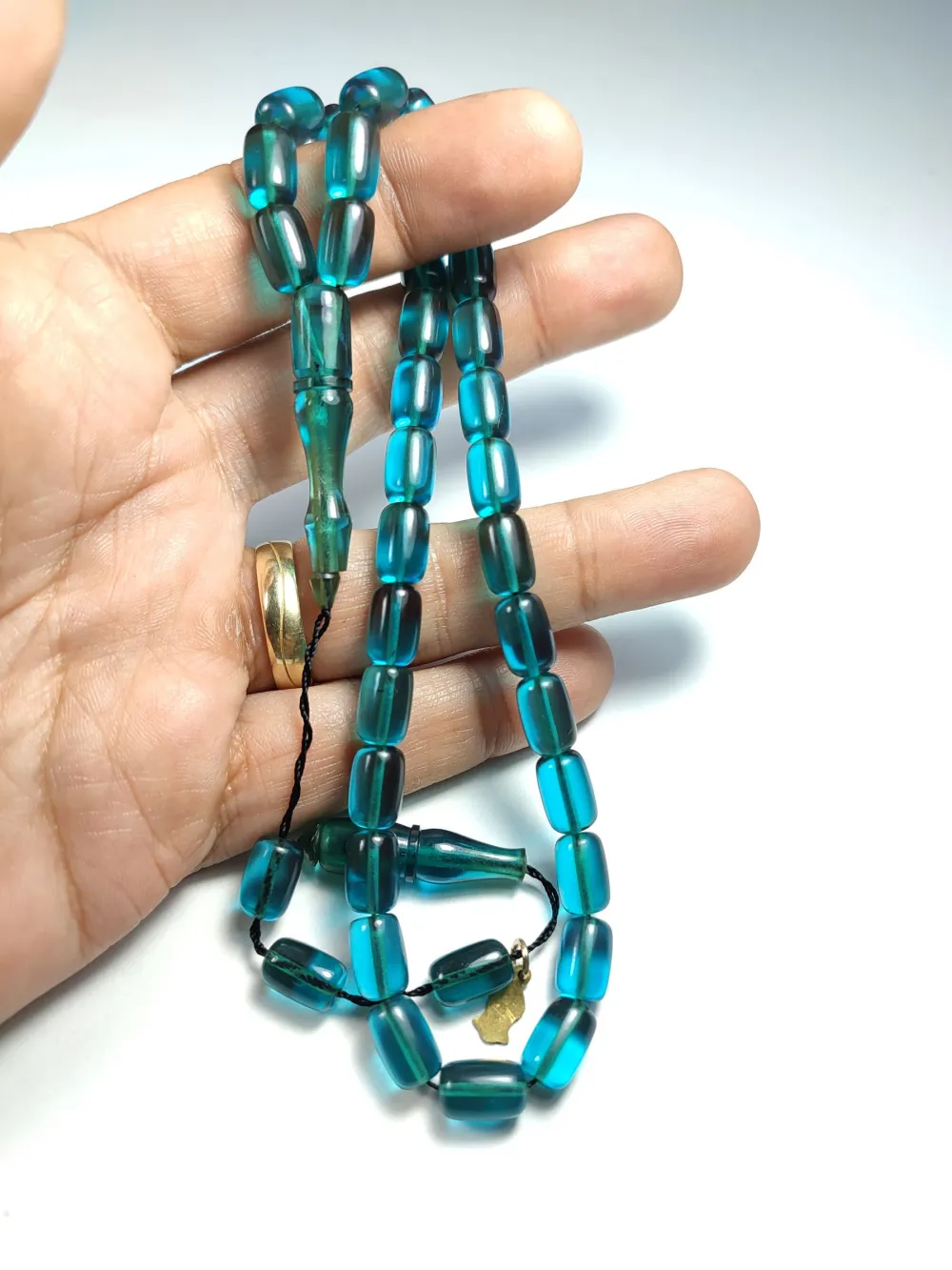 Muhammed Taci̇r Usta İşi̇ İmzalı Mühürlü Zar Kehri̇bar küçük resim 4