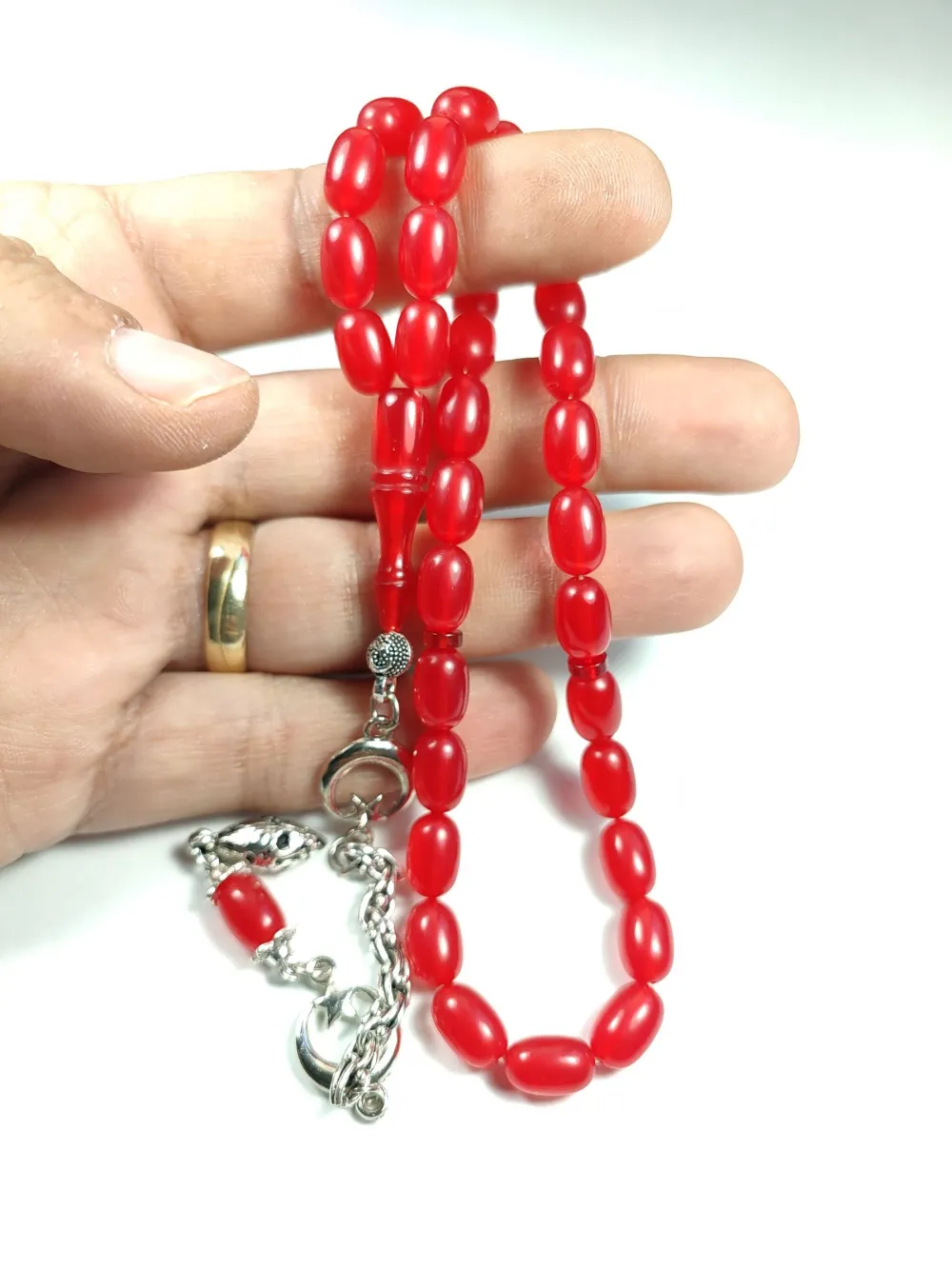 Alman Gümüş Püskül Kombi̇nli̇ Ateş-İ Kehri̇bar küçük resim 5