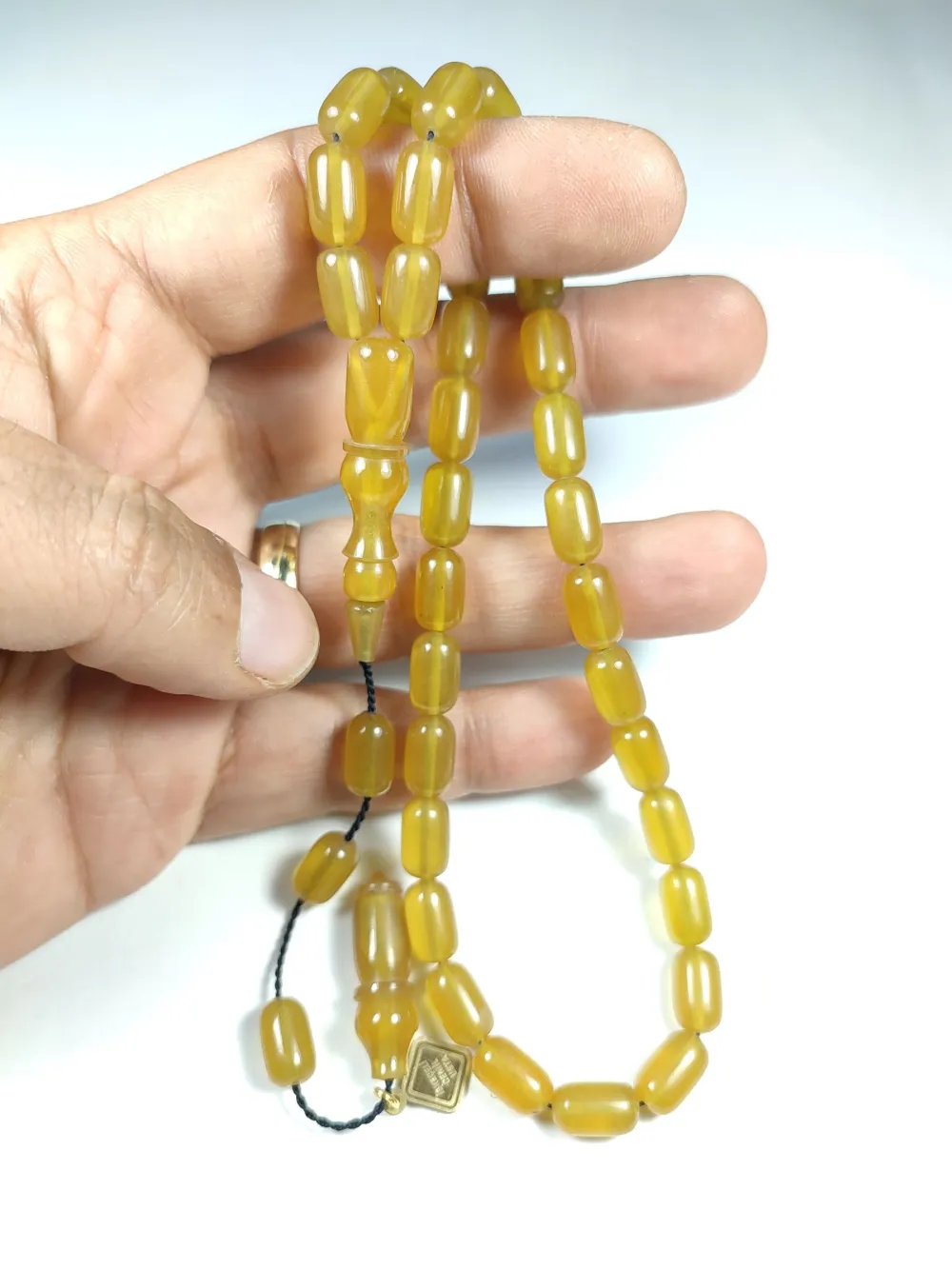 İskeçeli̇ Cemi̇l Usta İşi̇ İmzalı Sıkma Kehri̇bar küçük resim 4