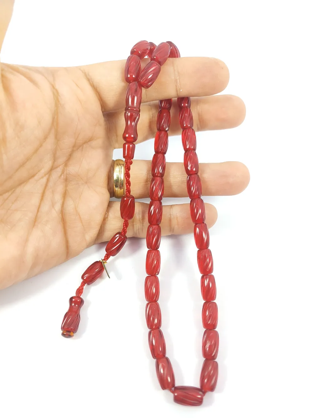 Muhammed Dabbas Usta İşi̇ İmzalı Kalem Oyma Ateş-İ Kehri̇bar küçük resim 4