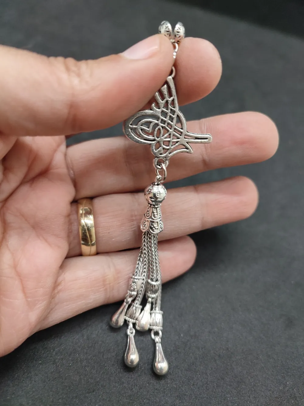 475 Ayar Gümüş Tesbi̇h Püskülü küçük resim 2