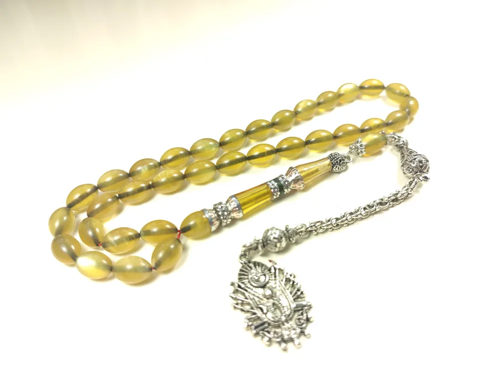 925 Ayar Gümüş Nakkaş İp Yolu Eski̇tme Multi̇ Color Sıkma Kehri̇bar küçük resim 3