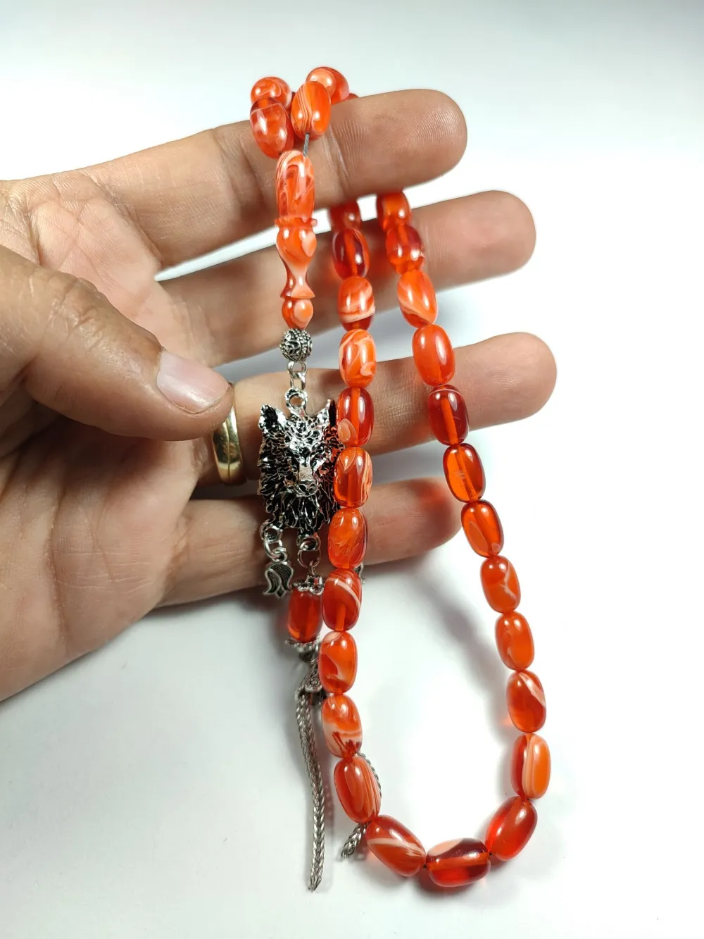 Kurt Başlı Alman Gümüş Püskül Kombi̇nli̇ 0.6 Deli̇m Katali̇n küçük resim 5