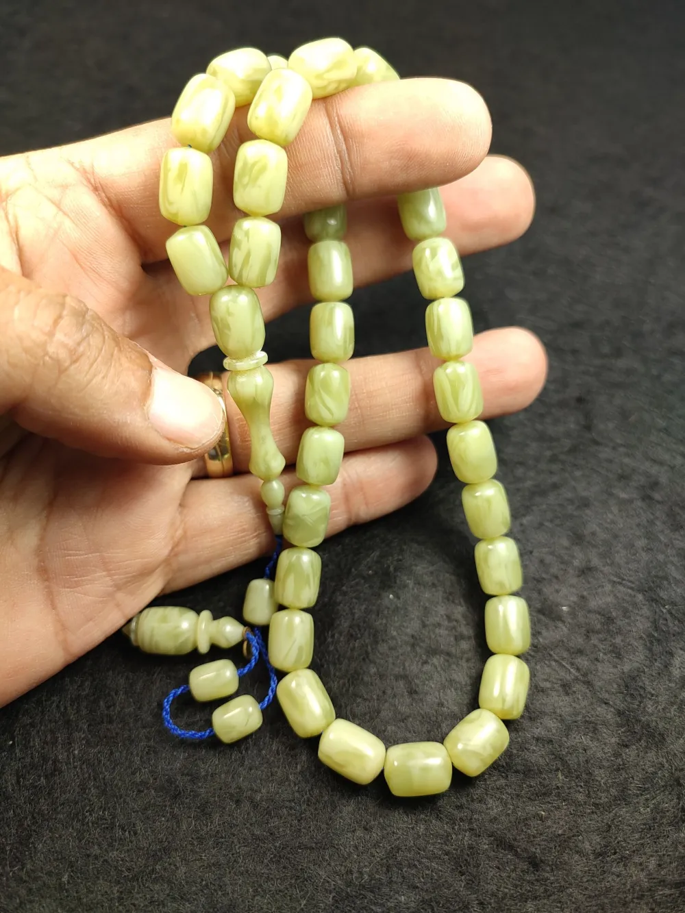 Dalgıç Usta İşi̇ İmzalı Mühürlü  Fransız  Galali̇t küçük resim 5