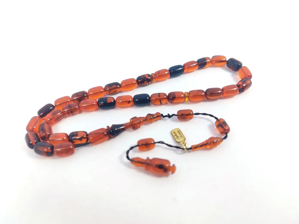 Ayhan Turan Usta Eseri̇ 0.6 Mm Deli̇m Halkalı İmame Tam El Boy Ateş-İ Kehri̇bar küçük resim 3