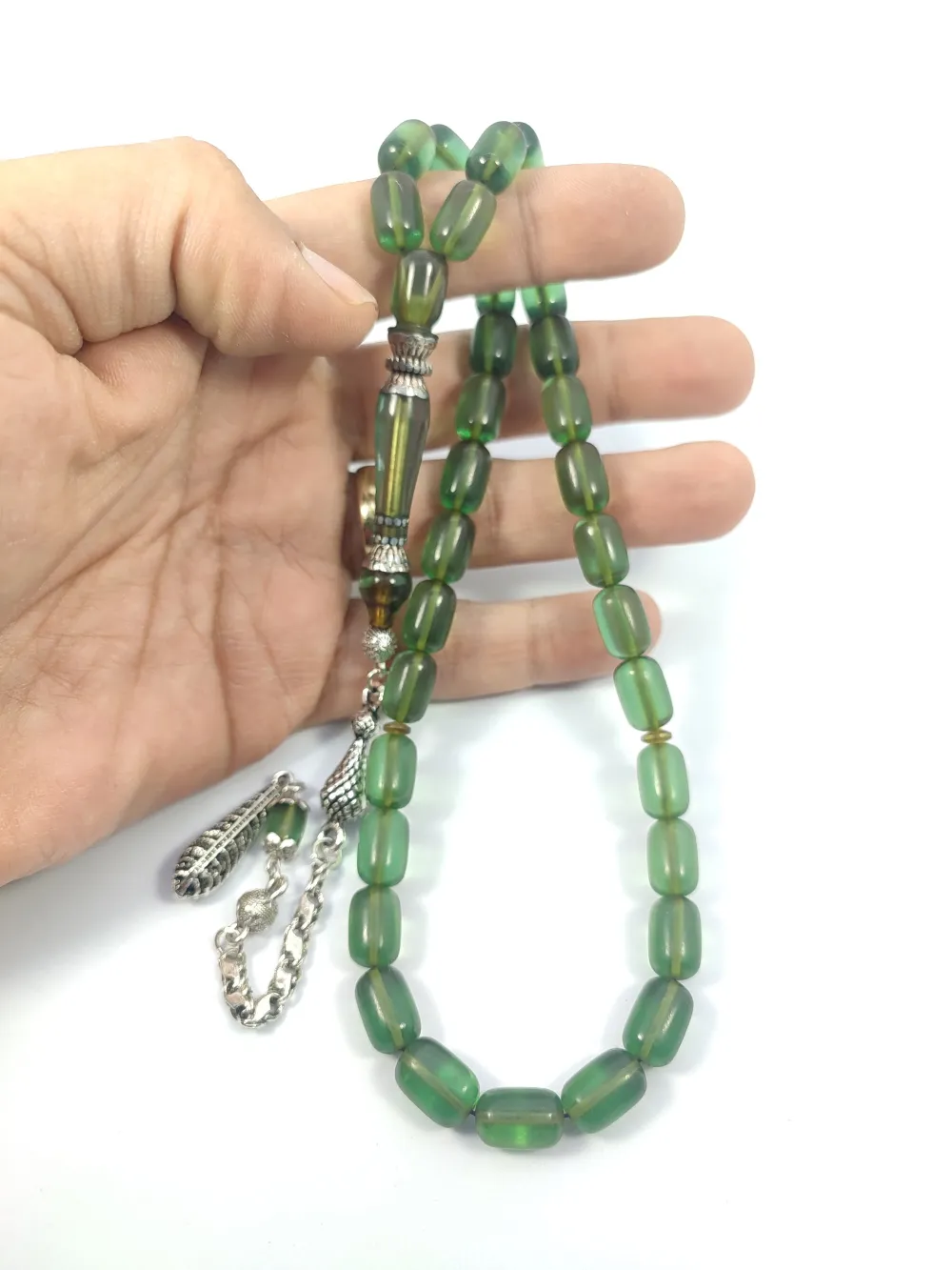 Şevket Alkan Usta İşi̇ 925 Ayar Gümüş Nakkaş İmame  Ateş-İ Kehri̇bar küçük resim 5