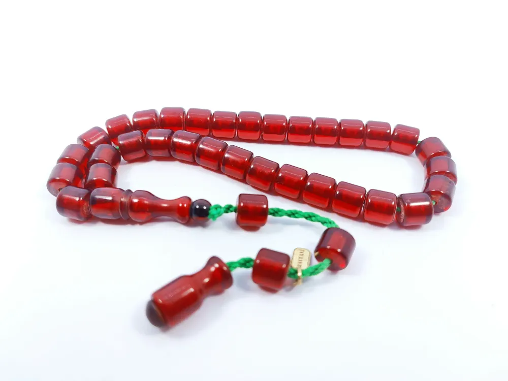 Hayyani̇ Usta Eseri̇ İmzalı Mühürlü Dönem Osmanlı Ateş Kehri̇barı küçük resim 2