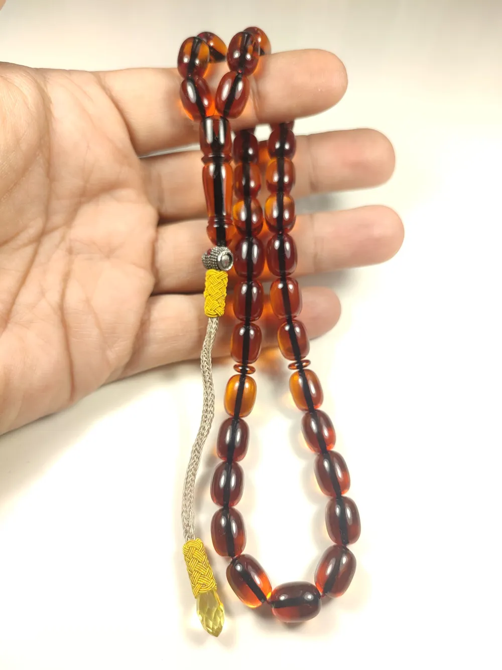 Şevket Alkan Usta Eseri̇ Trabzon Kazazi̇ye Püskül Sıkma Kehri̇bar küçük resim 4