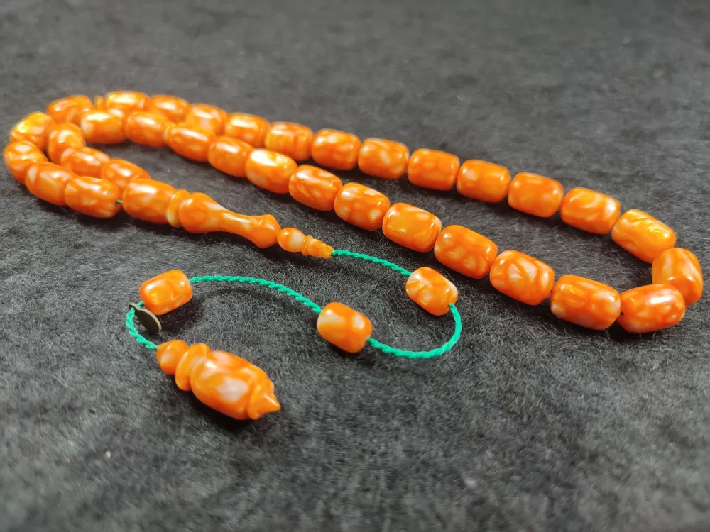 Dalgıç Usta İşi̇ İmzalı Mühürlü  Fransız  Galali̇t küçük resim 4