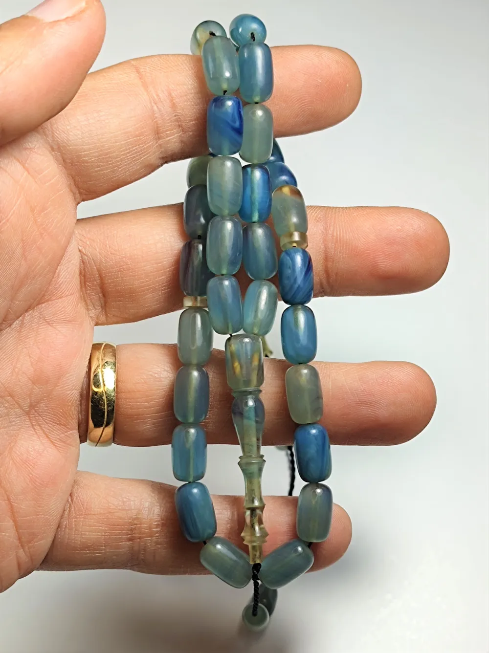 Mehmet Sancaktar Usta İşi̇ İmzalı Mühürlü Sıkma Kehri̇bar küçük resim 5