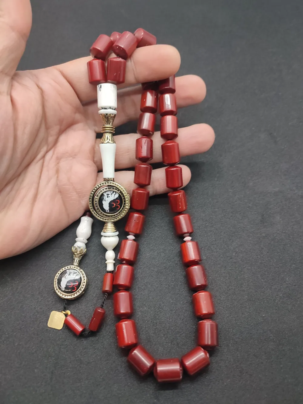 İskeçeli̇ Cemi̇l Usta Eseri̇ Gümüş Nakkaşlı Kan Ağacı küçük resim 5