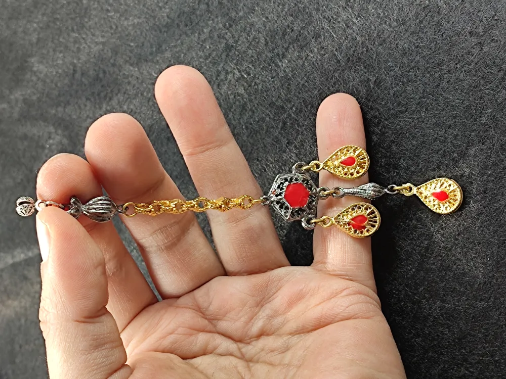 Usta İşçi̇li̇kli̇ Gümüş Kaplama Tesbi̇h Püskülü