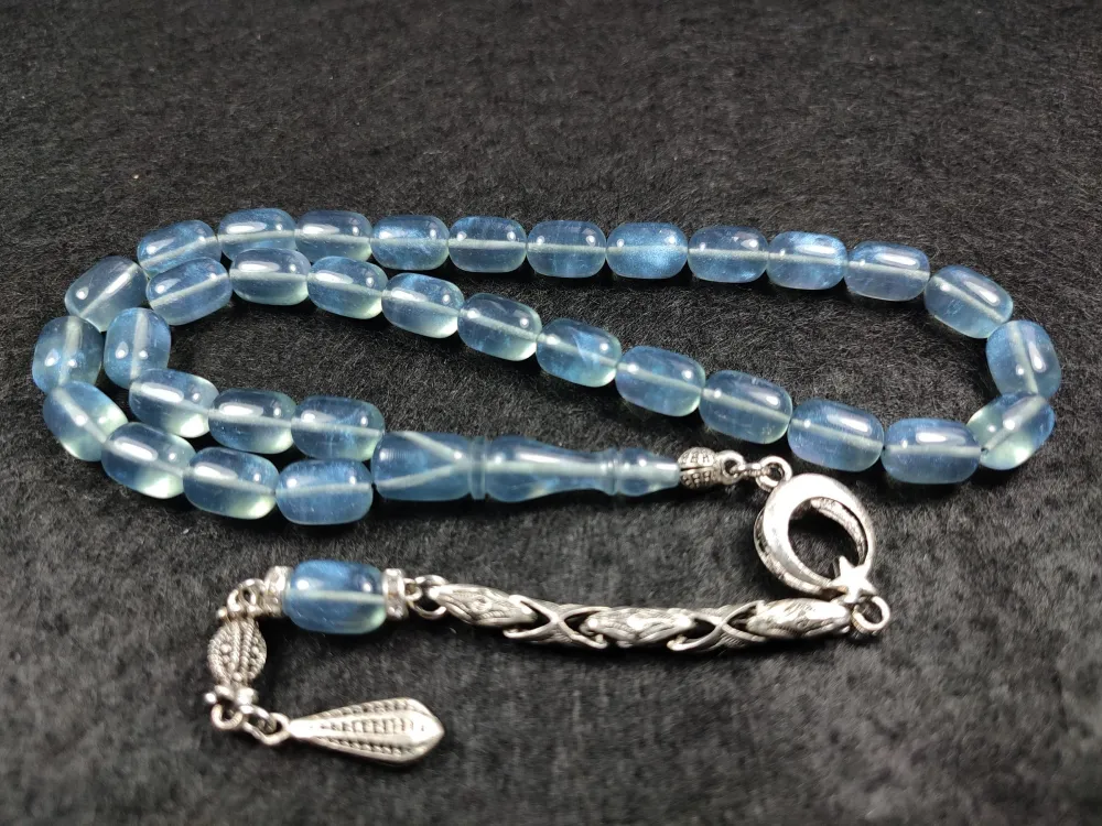 Alman Gümüş Püsküllü Aykırı Renk Senteti̇k Opal küçük resim 3