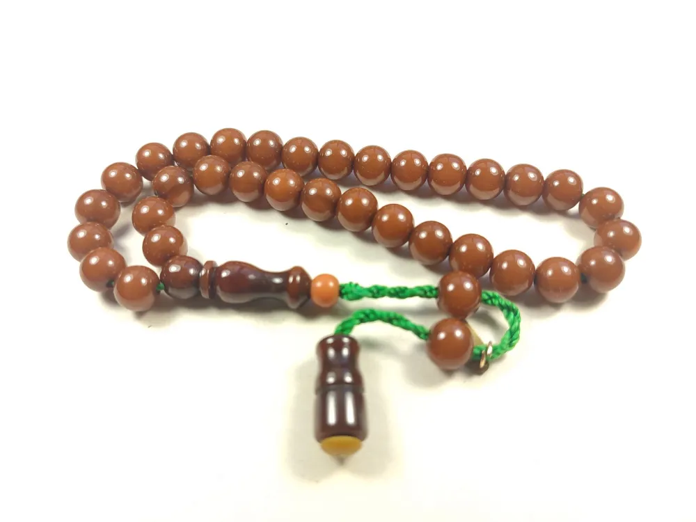 Muhammed Dabbas Usta İşi̇ İmzalı Anti̇k Model Sıkma Kehri̇bar küçük resim 4