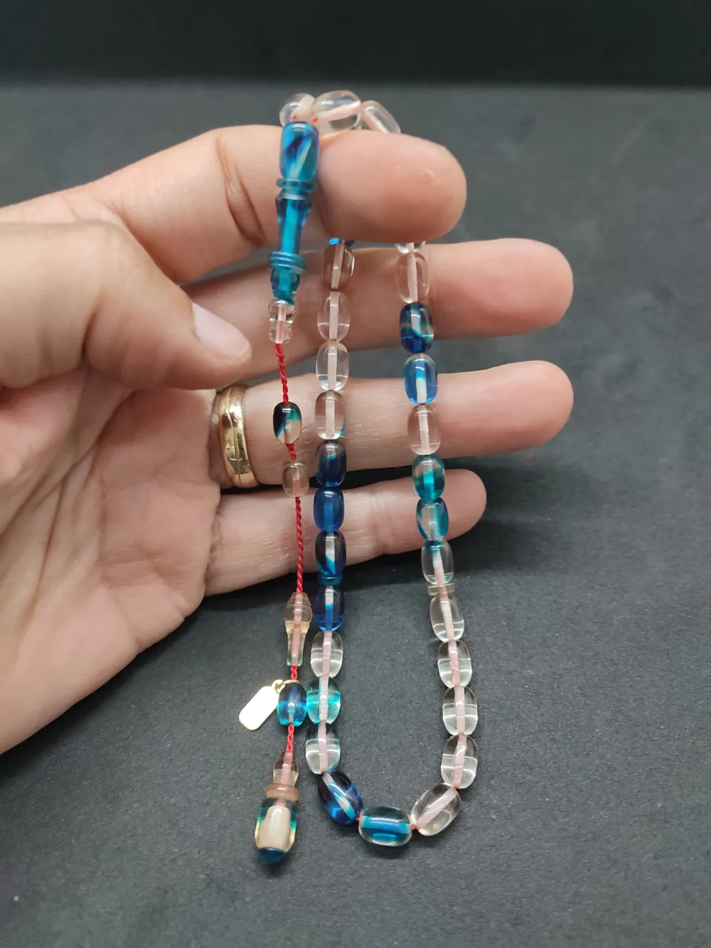 Uğur Şener Usta Eseri̇ İmame Halkalı Çi̇ft Kat Ci̇lalı Ateş-İ Kehri̇bar küçük resim 5