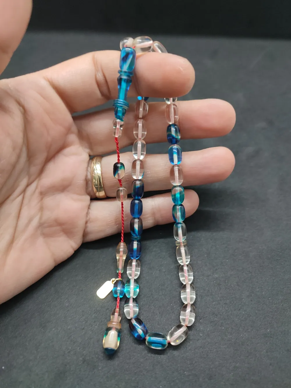 Uğur Şener Usta Eseri̇ İmame Halkalı Çi̇ft Kat Ci̇lalı Ateş-İ Kehri̇bar küçük resim 4